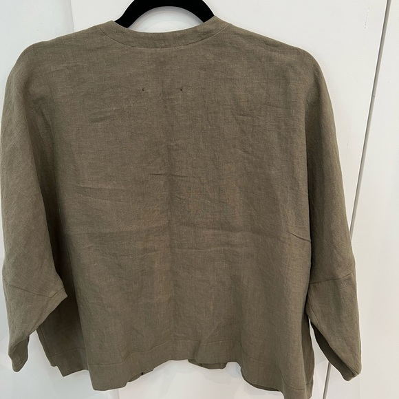 NWOT; Linen button up jacket by Hoi Bo - Picture 7 of 10